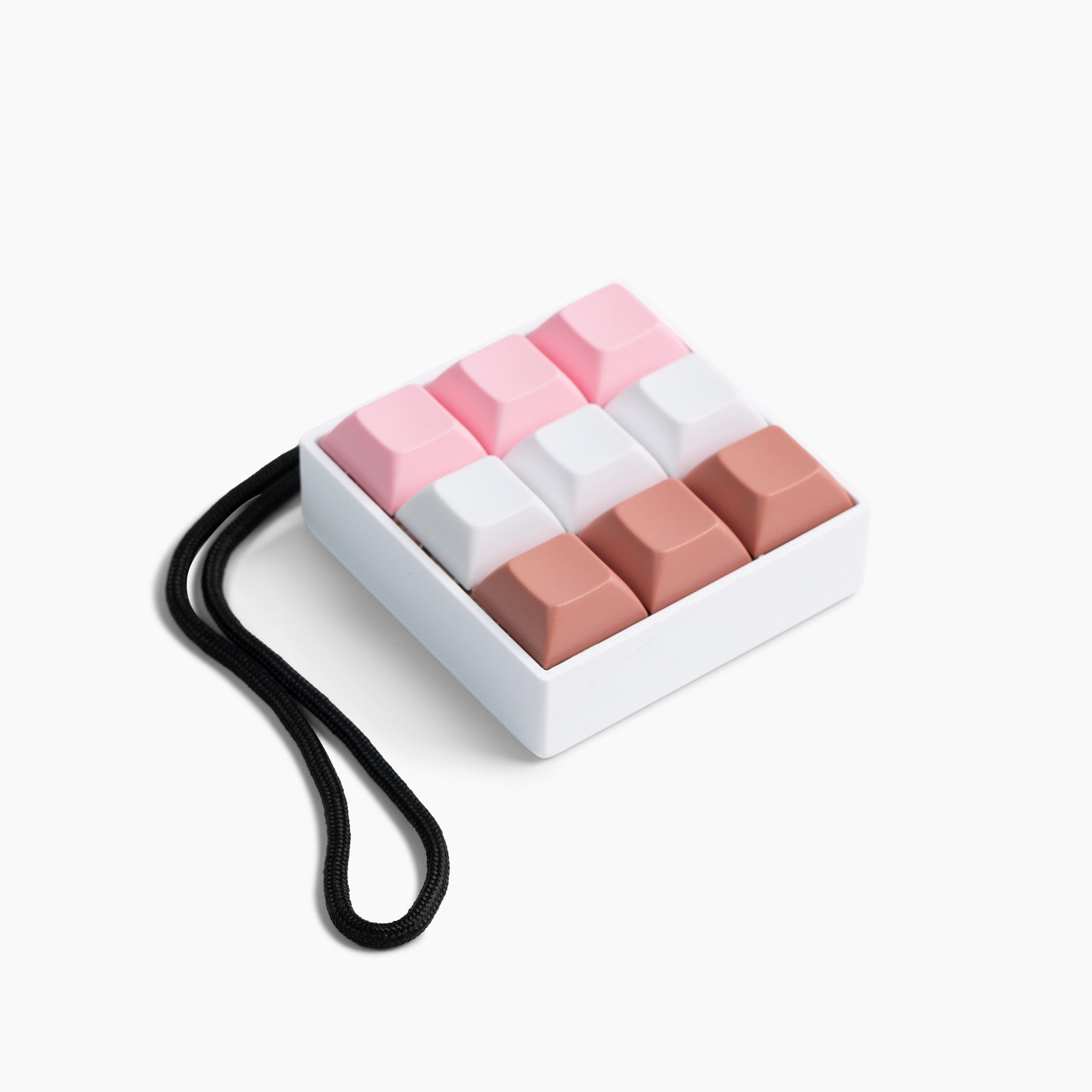 9 Key Mechanical Keyboard Fidget Toy in a Neapolitan Colorway