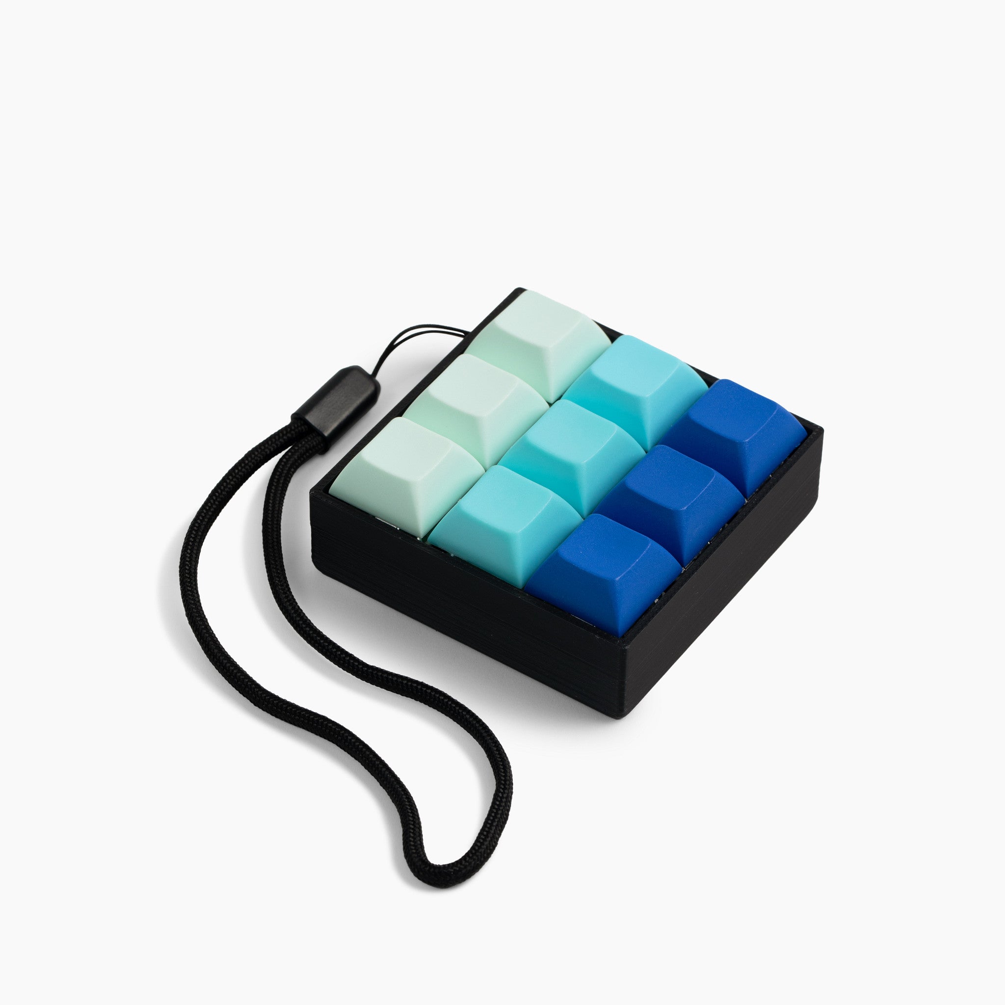 9 Key Mechanical Keyboard Fidget Toy in a Seabreeze Colorway