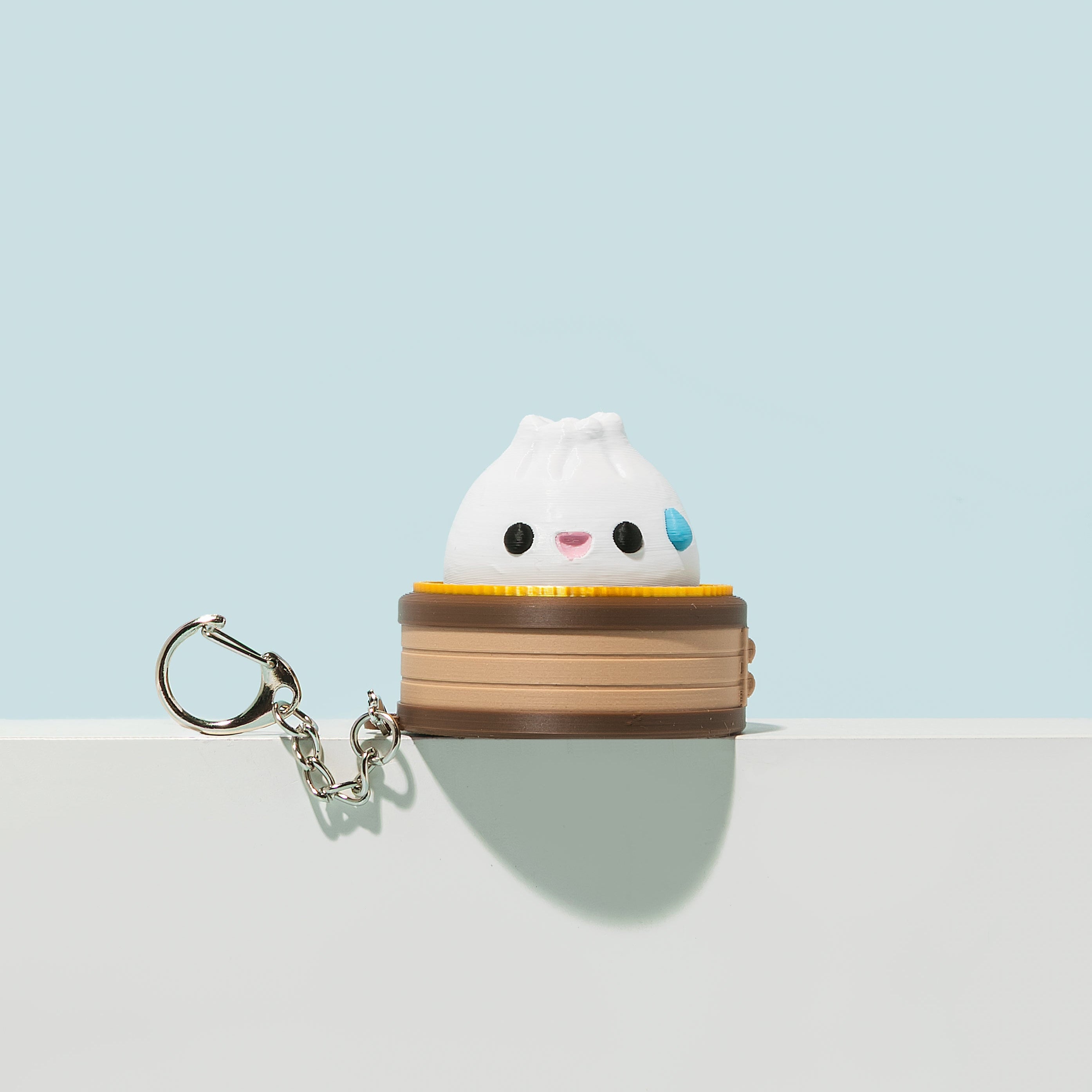 Dumpling Fidget Clicker Keychain