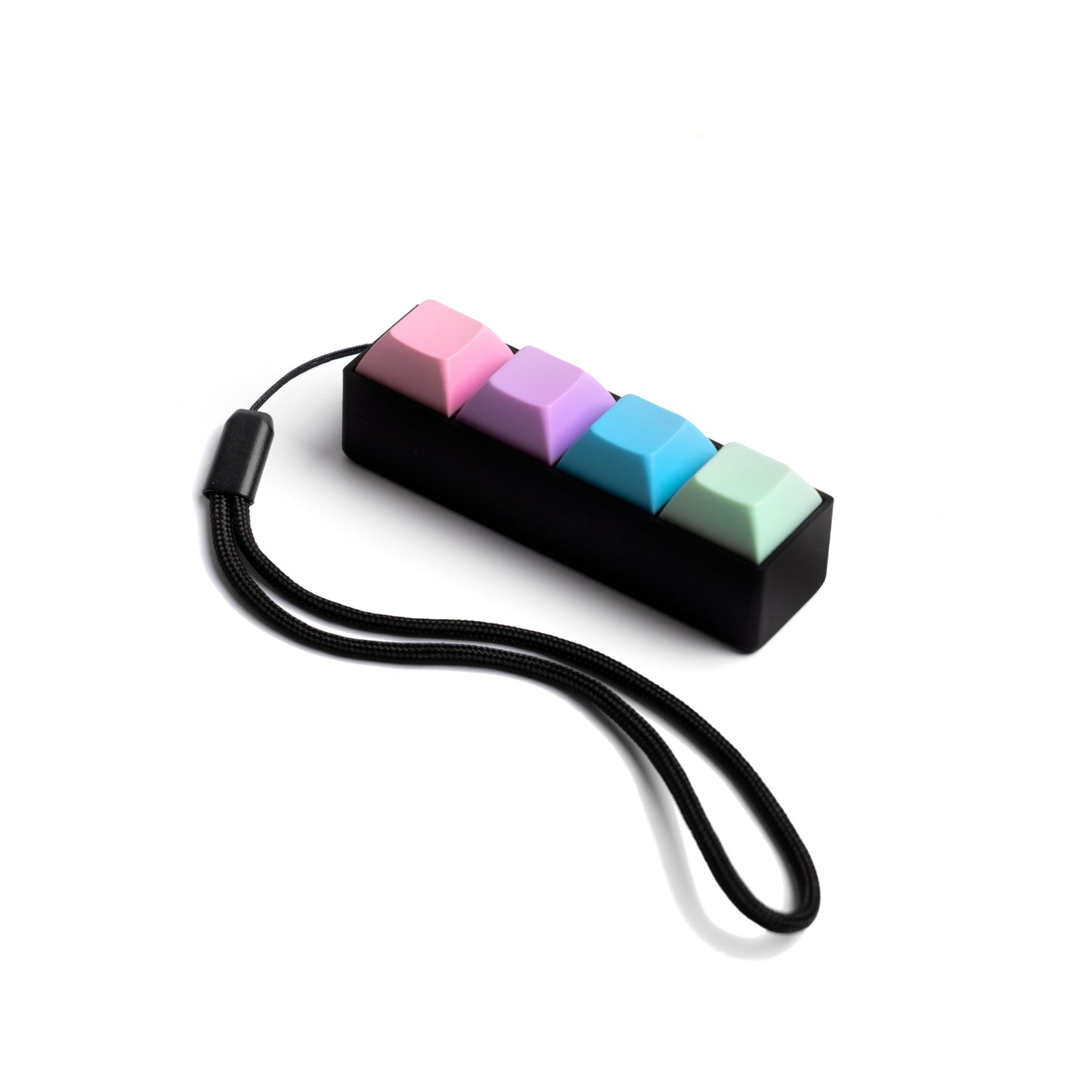 [Custom Keycap Colors!] 4 Key Mechanical Keyboard Keychain