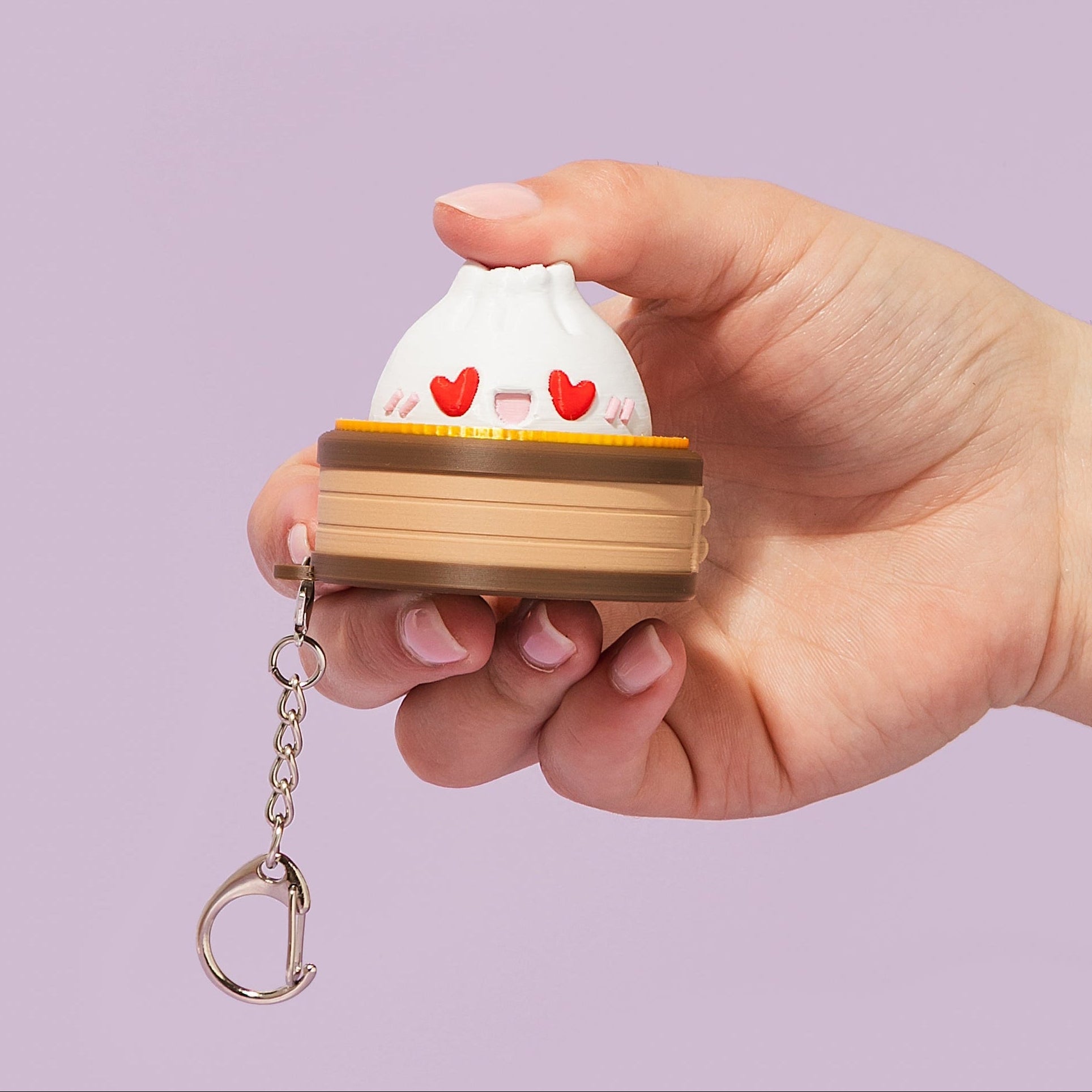 Dumpling Fidget Clicker Keychain
