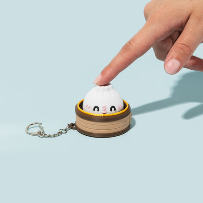 Dumpling Fidget Clicker Keychain