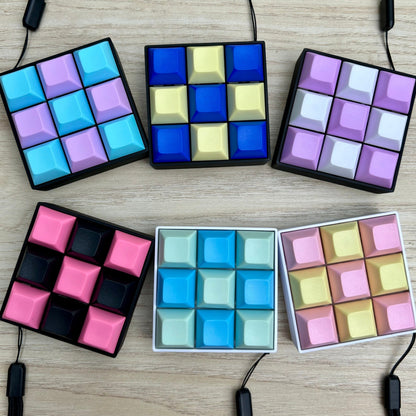 [Custom Keycap Colors!] 9 Key Mechanical Keyboard Keychain