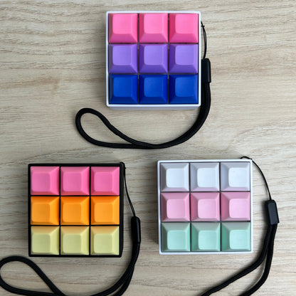 [Custom Keycap Colors!] 9 Key Mechanical Keyboard Keychain