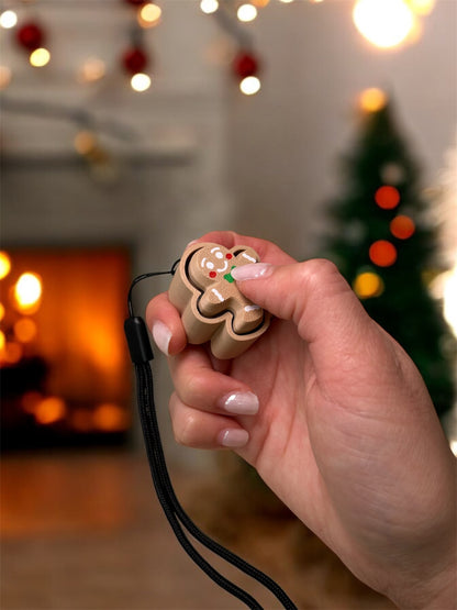 Gingerbread Keyboard Fidget Keychain