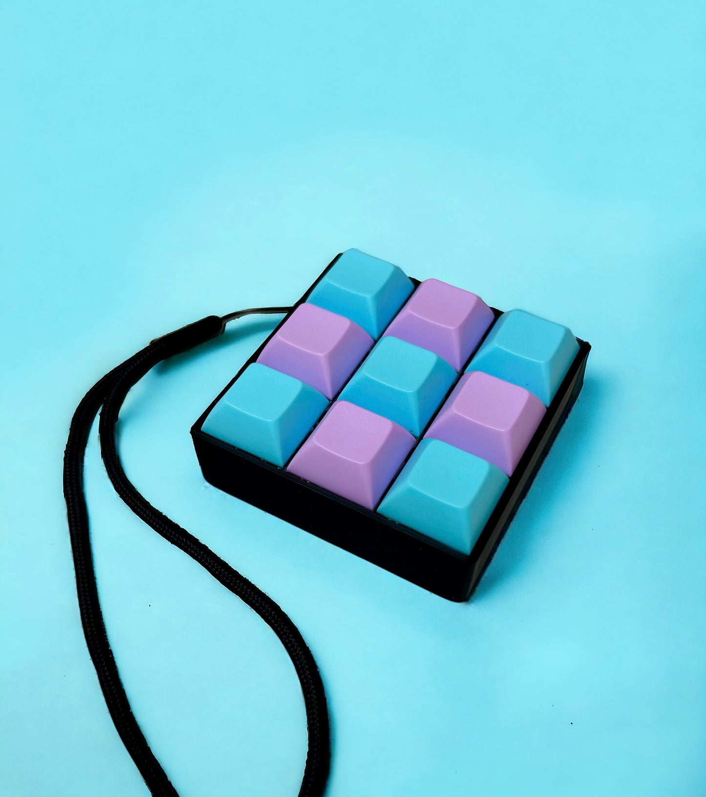 [Custom Keycap Colors!] 9 Key Mechanical Keyboard Keychain