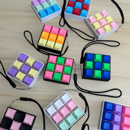 Custom 9 Key Mechanical Keyboard Keychain