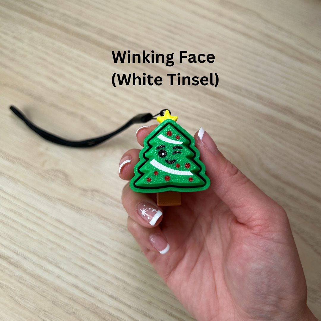 Christmas Tree Fidget Keychain Clicker